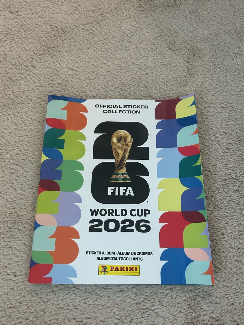 Panini World Cup 2026 Sticker Album - Multicolor Stripes